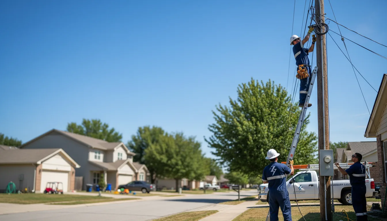 Residential electrician providing installation services in Climax, MI